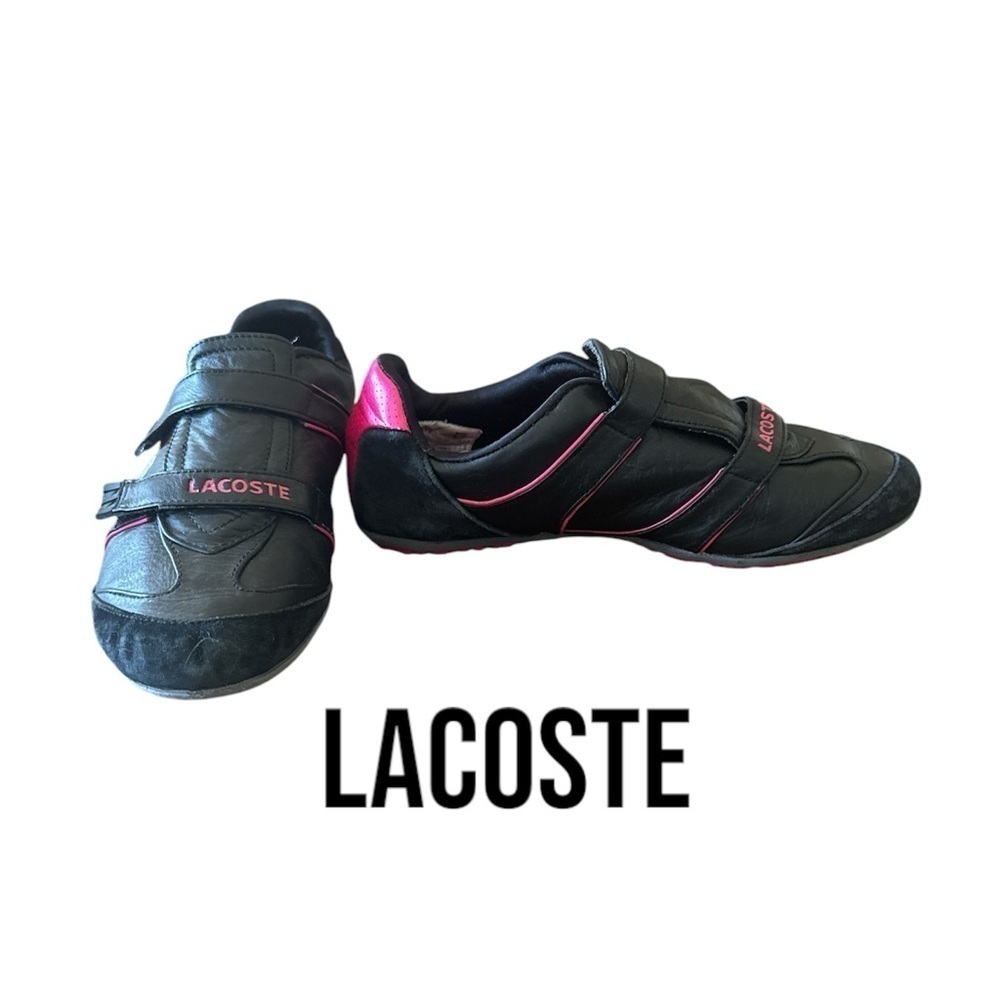 LACOSTE Arixia Trainers | Black/Pink | Velcro | Women’s 7
